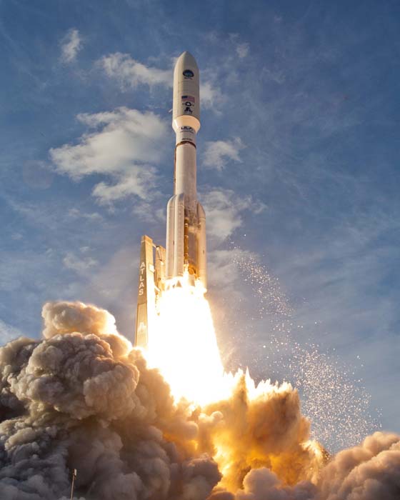 An Atlas 5 lifts off 02/24/12 from the Cape.