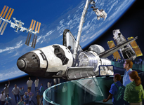 Artist view of Atlantis on display at KSCVC.